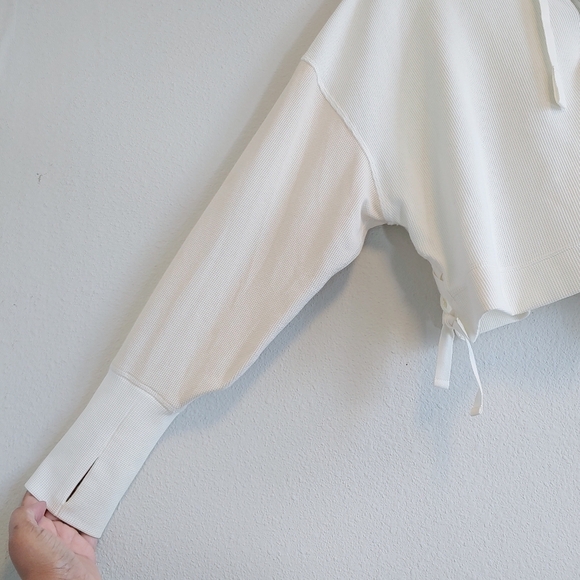 Sweaty Betty X Halle Berry Nakano Waffle Hoodie Sz L Athleisure Colorblock - Picture 2 of 13